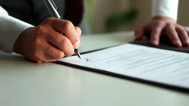 Signing Official Document